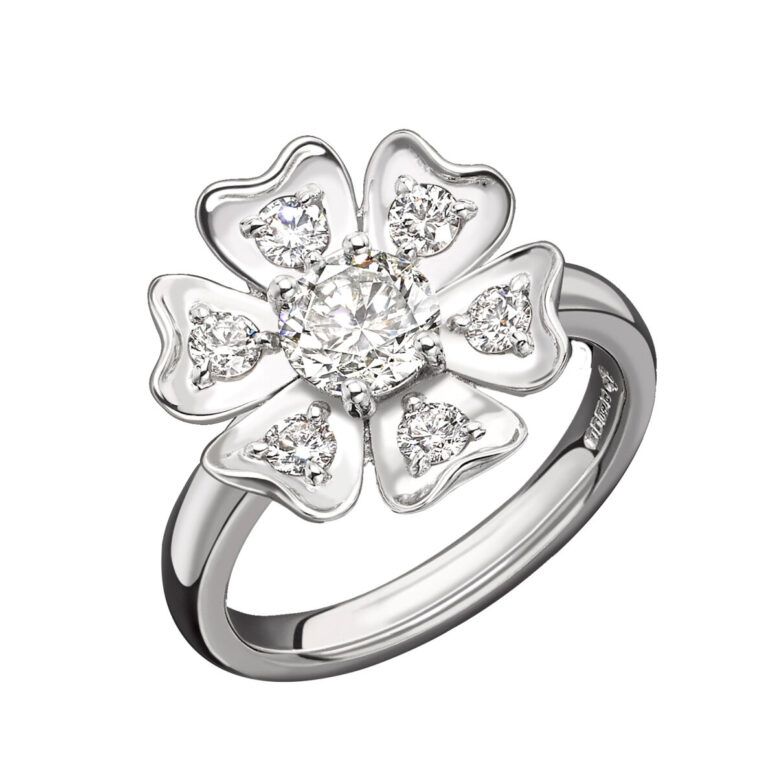Diamond Flower Ring for Annie