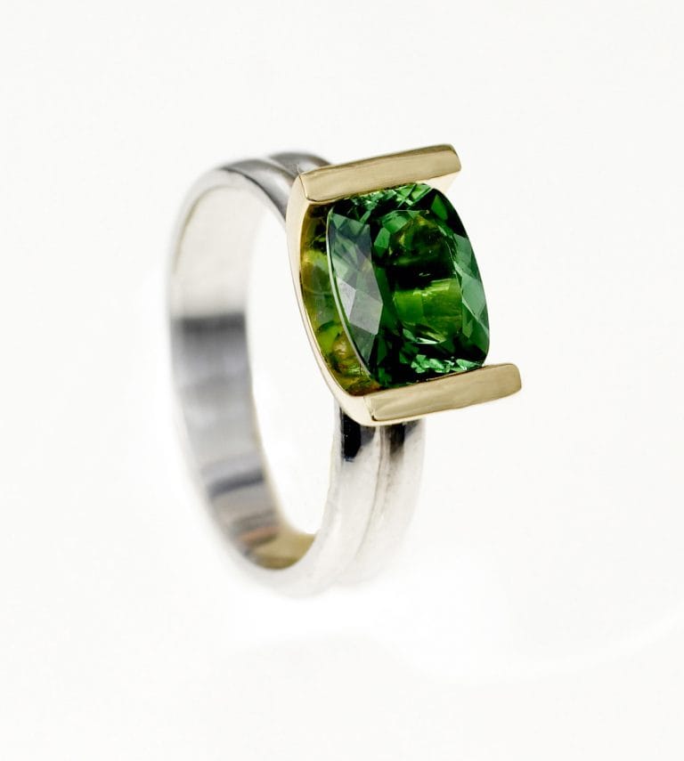 Green Tsavorite Ring