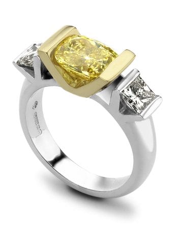 yellow diamond engagement ring