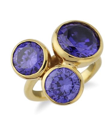 Candy 14ct gold Tanzanite ring