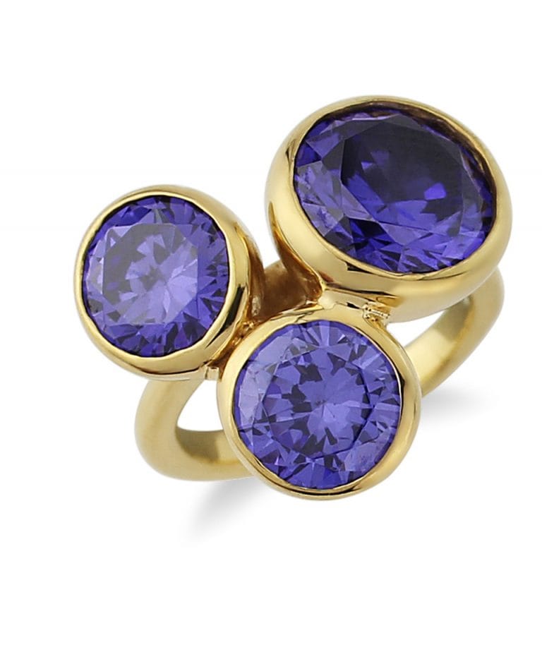 Tanzanite Cubic Ring Candy Collection