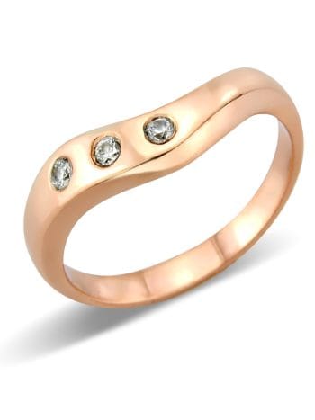 Gold Wedding Ring set with diamonds