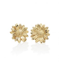 Gold Daisy Earrings