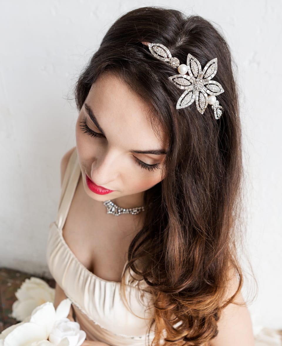 second hand bridal headpieces