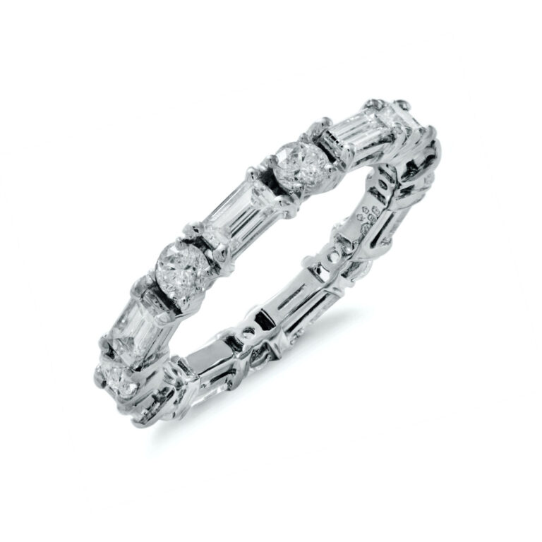 Debra’s Platinum Bagette Diamond Eternity Ring