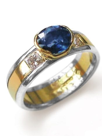 Sapphire and diamond Ring