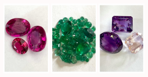 gemstones, rubies, emeralds, amethyst 