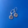 drop clear 1960s earrings