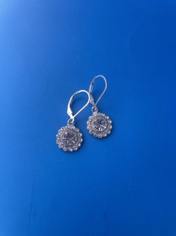 drop clear 1960s earrings