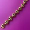 Gold plated bracelet 1980s