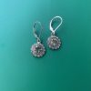 One of a kind earrings vintage clear crystal earrings using exquisite original vintage materials from 1960s