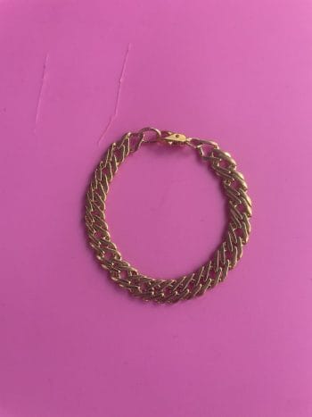 gold plated 1980s bracelet