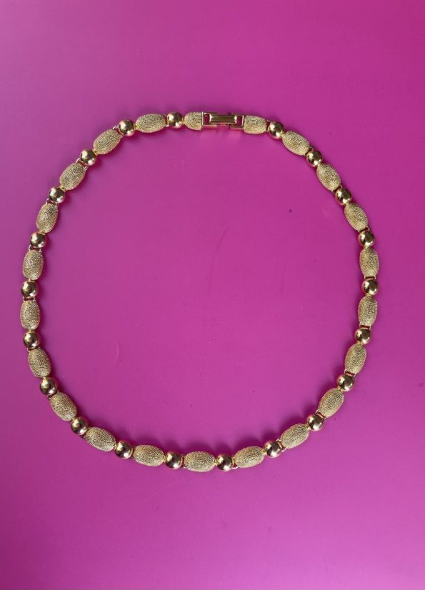 necklace from 1980s gold plated