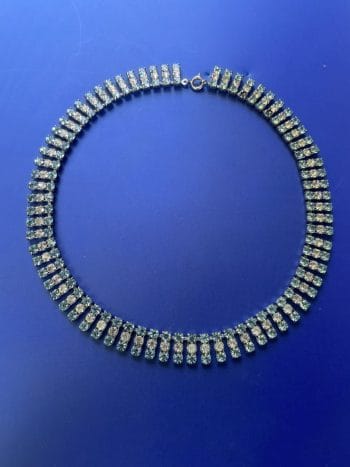 blue 1960s vintage necklace