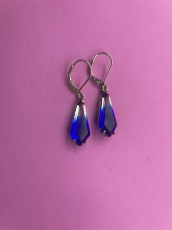 Blue vintage earrings