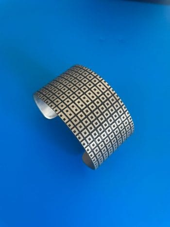 Mans sterling silver cuff