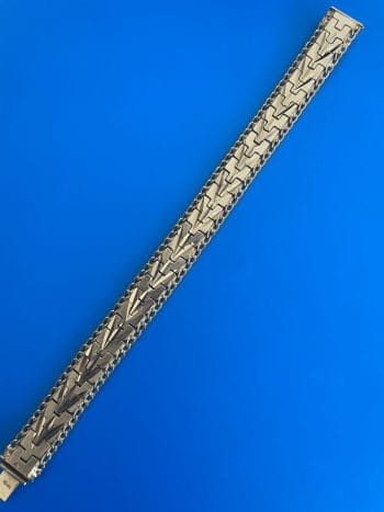 Gold Plated 1970s Patterned Bracelet