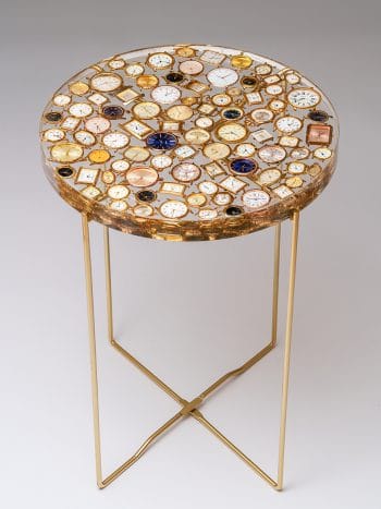 Holding time watch scultpure